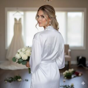 Satin Bride robe